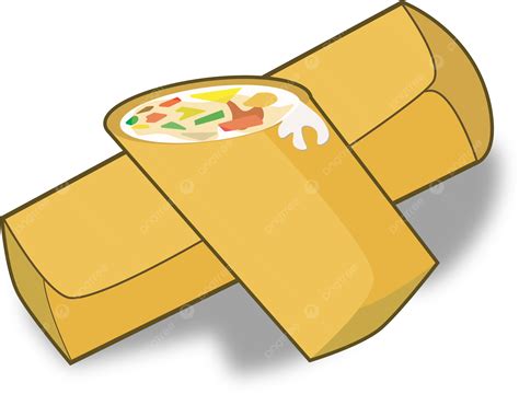 Spring Rolls Vector Spring Roll Illustration Fried Food Png And