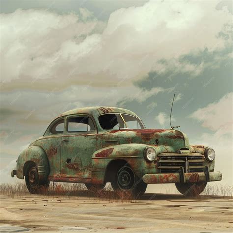 premium vector  car   word rust   side