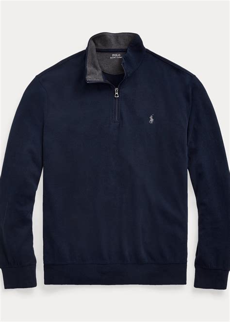 Ralph Lauren Luxury Jersey Quarter Zip Pullover In Grey For Men Lyst Uk