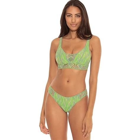 Becca Swim Nwt Becca Mosaic Crochet Bikini Kiwi Poshmark