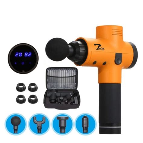 Orange Massage Gun And Deep Tissue Muscle Massager