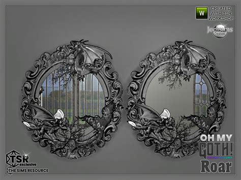 The Sims Resource Oh My Goth Roar Living Wall Mirror Small