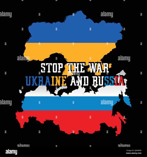 Russia And Ukraine Conflict World War Logo Design Vector Illustration