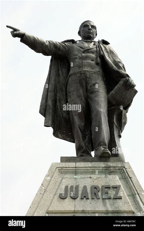 Statue of Benito Juarez 1806 1872 only mexican president of Native American Indian origin Oaxaca ...