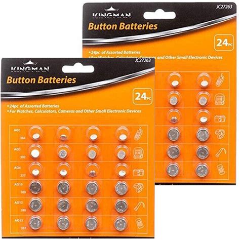 Pc Assorted Alkaline Button Coin Battery Cell Watch Calculator