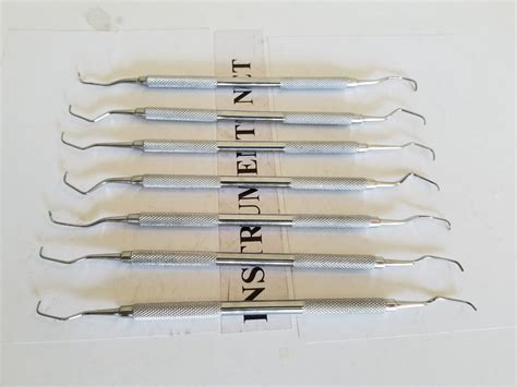 Periodontal Gracey Curettes Set Of Dental Instruments Ebay