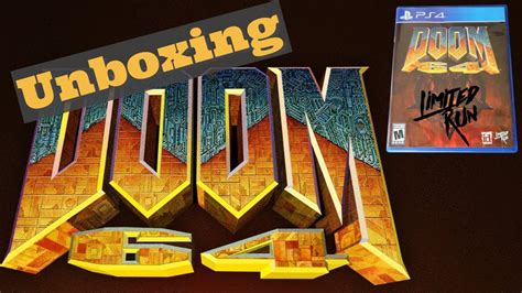 Doom 64 Ps4 Limited Run Unboxing Youtube