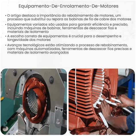 Equipamento De Enrolamento De Motores Como Funciona Aplica O E