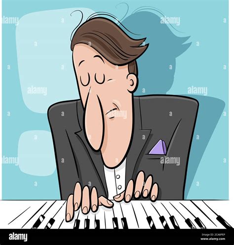 Piano Player Cartoon