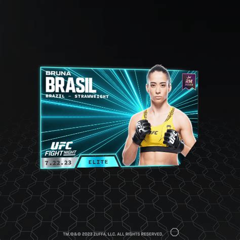 Bruna Brasil Ufc Fight Night Set Elite Nft For Sale