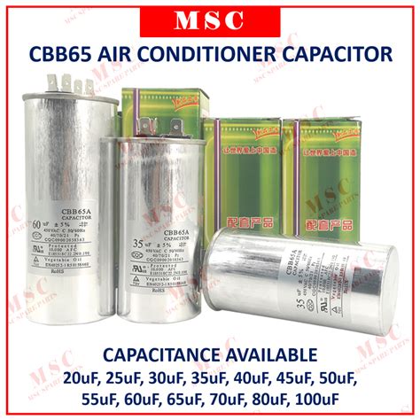 Cbb Air Cond Aircond Air Condition Kapasitor Capacitor Vac Uf