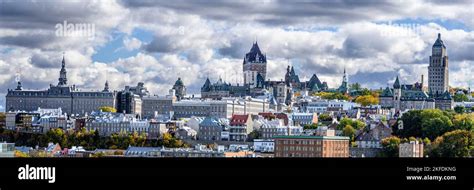 The skyline of Quebec City Stock Photo - Alamy