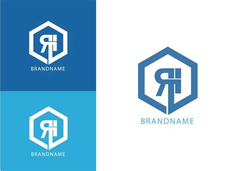 Premium Vector Modern Monogram Initial Letter Ri Logo Design Template