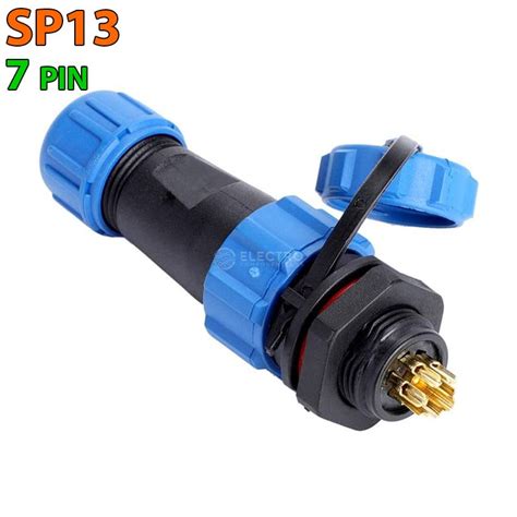 Conector aviación SP13 7 pines IP68 sumergible