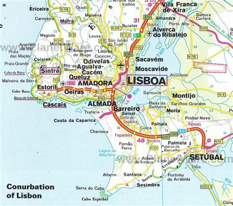 Map of Portugal | Lisbon map, Portugal map, Lisbon