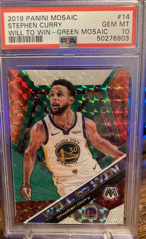 Steph Curry Warriors Got Game Panini Green Mosaic Psa Gem Mint