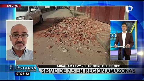 Abraham Levy Sobre Terremoto En Amazonas “es Posible Que Se Produzcan Algunas Réplicas” Youtube