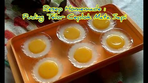 Resep Dan Cara Membuat Puding Telor Ceplok Mata Sapi Kenyal Manis