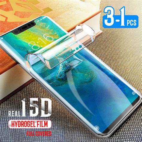 3 1Pcs Protective 15D Hydrogel Film For Huawei Nova 3E 4 5 5i 5T 6