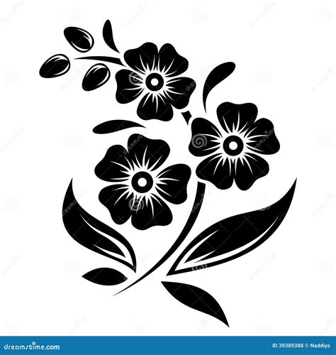 Flores Vetor Preto E Branco Png Preto Logo And Icon Png