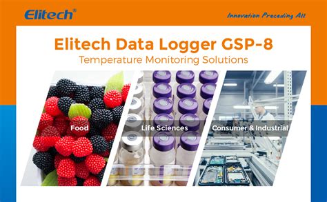 Elitech GSP 8 Registrador De Registrador De Dados De Temperatura E