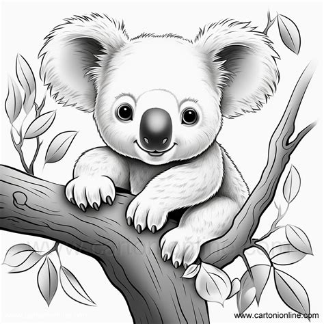 Ausmalbilder Koala 07