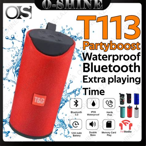 TG T113 Superbass Splashproof Wireless Bluetooth Speaker Smart With TF