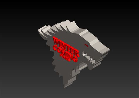 House Stark Emblem and slogan free 3D Model .stl .sldprt .sldasm ...