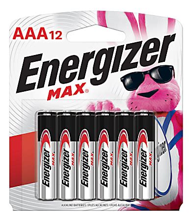 Energizer Max AAA Alkaline Batteries Pack Of 12 Office Depot