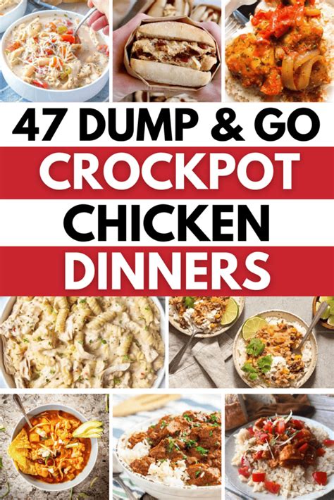 47 Easy Chicken Crockpot Dump Meals For Effortless Dinners