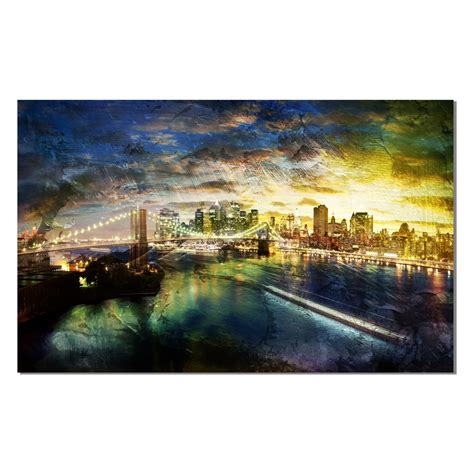 Ready2hangart Brooklyn Bridge Canvas Wall Art