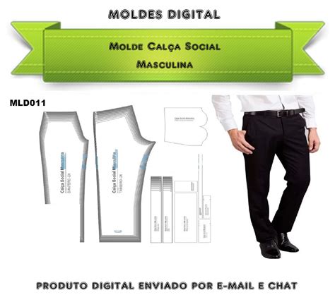 Molde Calça Social Masculina Elo7 Produtos Especiais