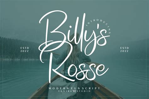 Billys Rosse Font By Vunira · Creative Fabrica