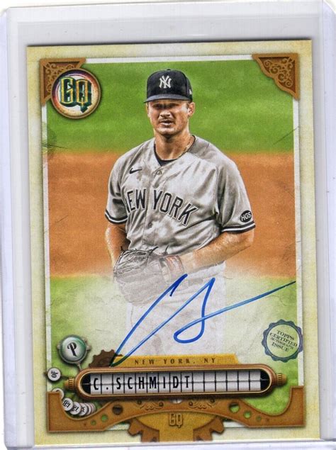 2022 Topps Gypsy Queen Autograph Clarke Schmidt Auto Yankees EBay