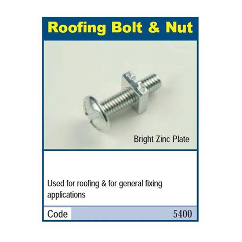 Roofing Nuts Bolts M6 X 50mm