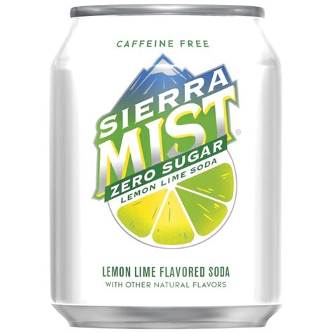 Sierra Mist, Zero Sugar, Lemon Lime Flavored, Soda - SmartLabel™