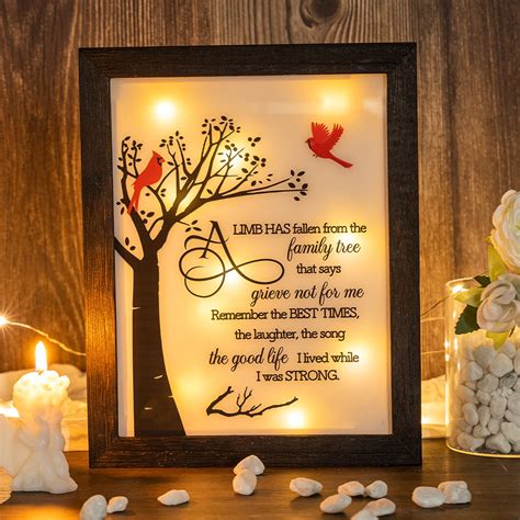 Buy Sympathy T Led Memorial Light Shadow Box 8 X 10 Thoughtful