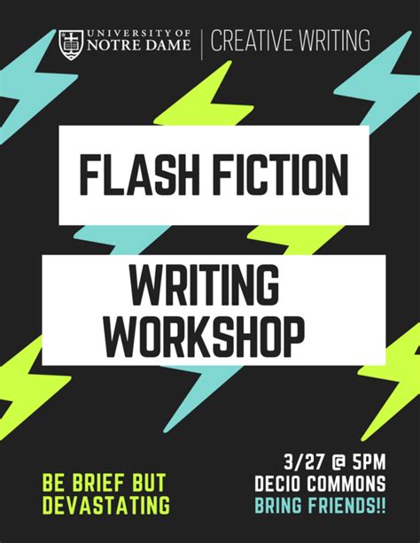 Flash Fiction Writing Workshop 2024 03 27 Events News And Events Department Of English