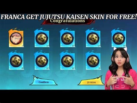 Franca Get Jujutsu Kaisen Skin For Free Thank You Moonton Mlbb