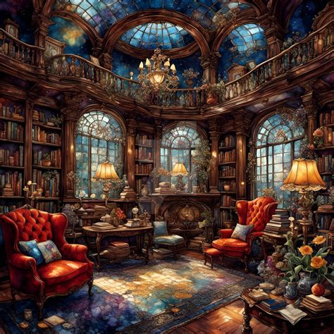 Magic Library by ArtStyleAlice on DeviantArt