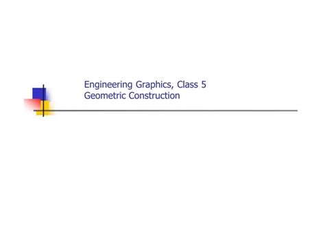 Engineering Drawing Geometric Construction Lesson 4