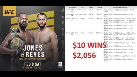 Pre Ufc 247 Money Bets Jon Jones Vs Reyes Youtube