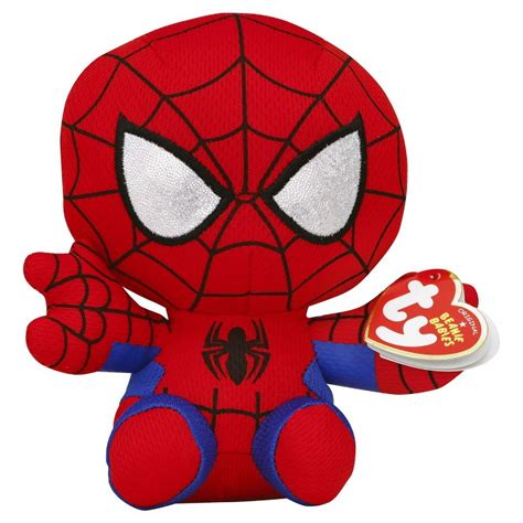 Ty Beanie Boo Marvel Spider Man Plush Reg Size 6 Inches