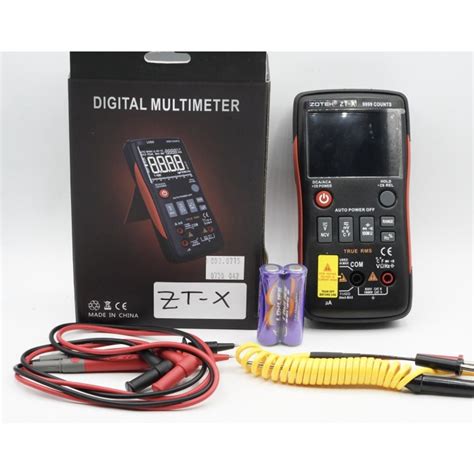 Jual Zotek Zt X True Rms Digital Multimeter Button Counts Voltage