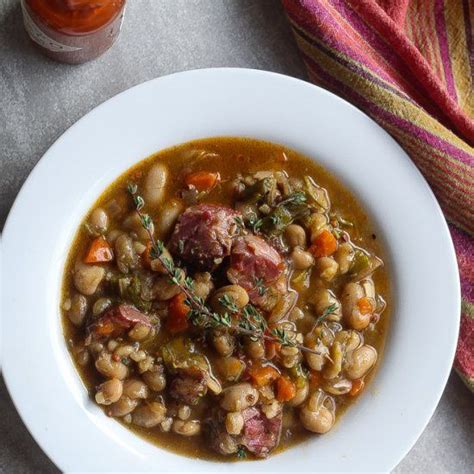 Hearty Creamy And Comforting White Bean Stew With Smoked Ham Hocks