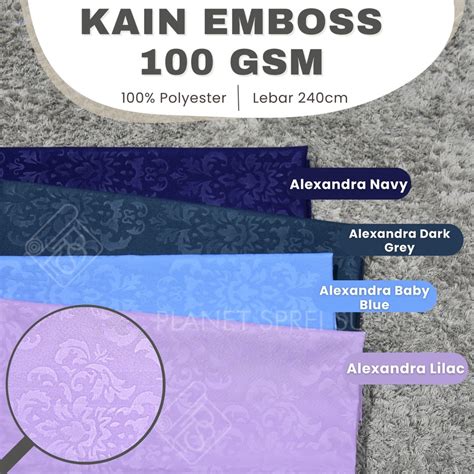 Jual Kain Emboss Gsm Microtex Motif Bunga Abstrak L Cm Kain