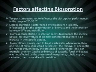 What is biosorption | PPT