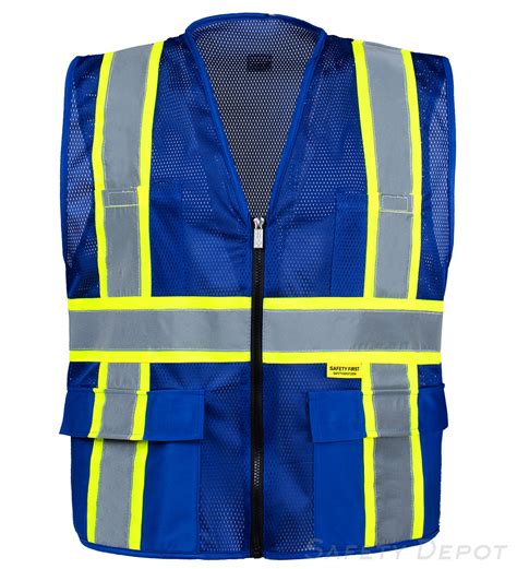 Professional Royal Blue Mesh Safety Vest MP40 RB