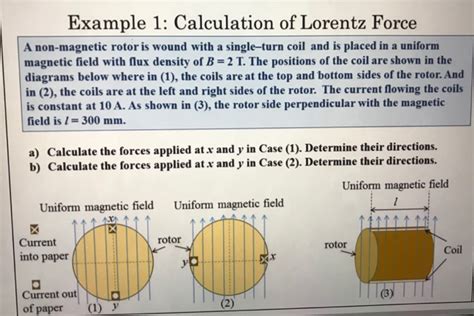 Solved Example 1 Calculation Of Lorentz Force A