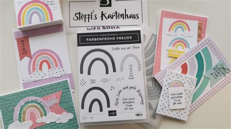 Sneek Peek Vorschau Stampin Up Regenbogen Paket Farbenfrohe Freude